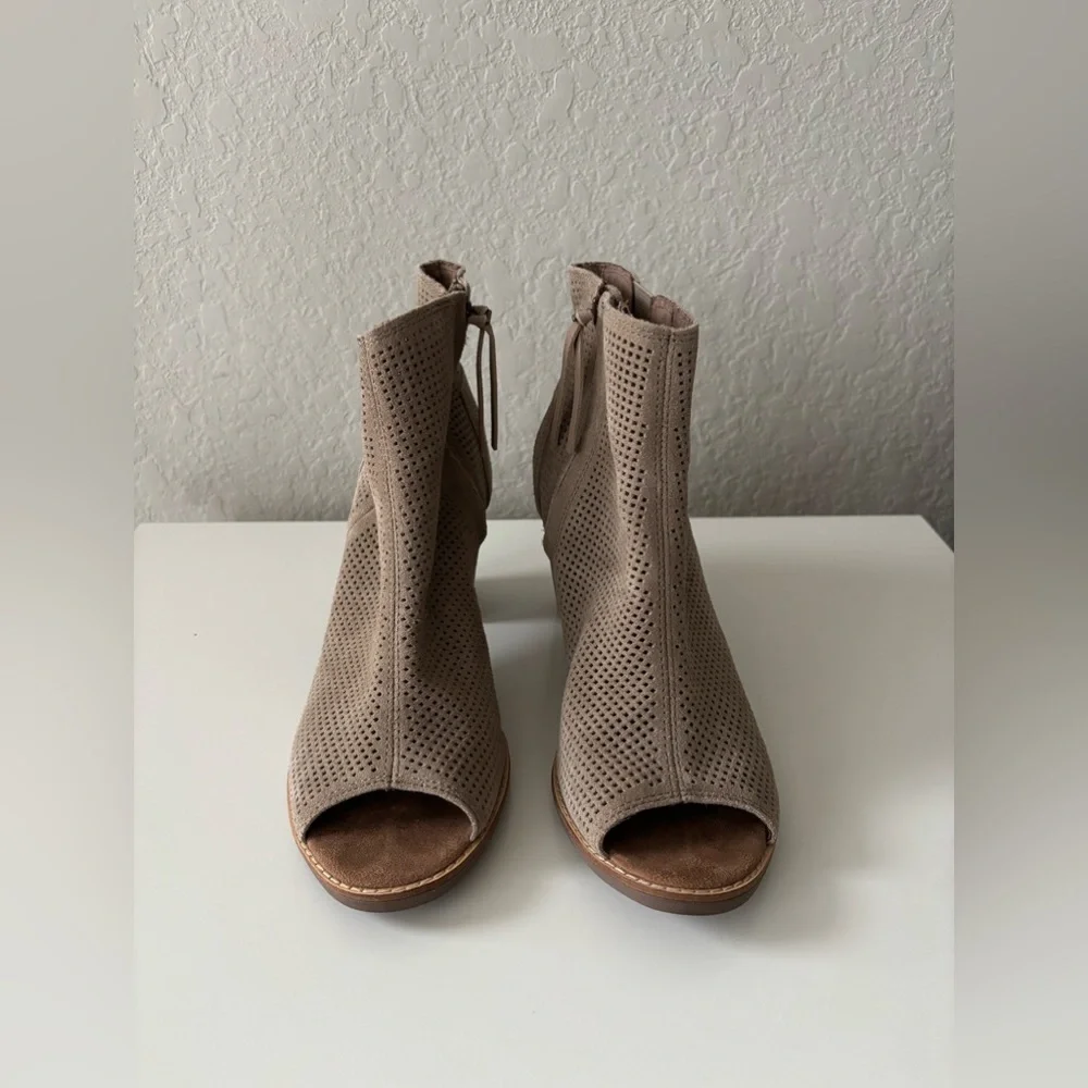 Toms Majorca Peep Toe Bootie Size 9 - Picture 3 of 11